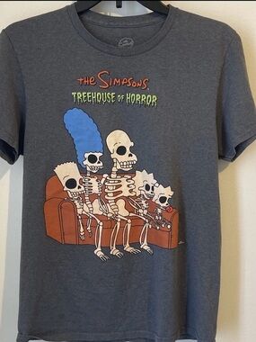 The Simpsons Treehouse of Horrors Gray T-Shirt Sz Small